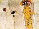 Gustav Klimt Entirety of Beethoven Frieze left3 painting